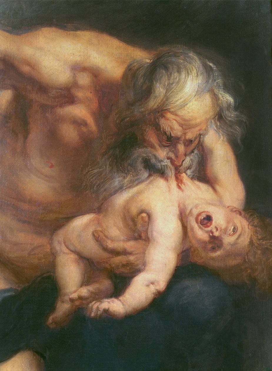 Saturn požírá svého syna, 1636 (detail 36857) od Peter Paul Rubens