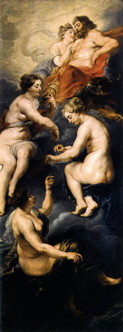 The Fates Spinning Maries Destiny od Peter Paul Rubens