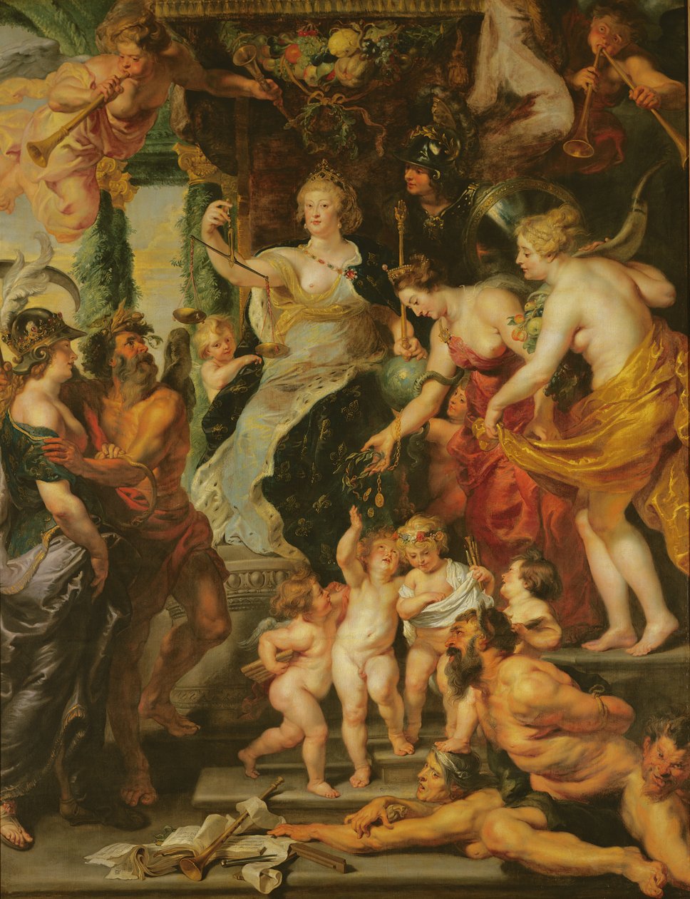 The Felicity of the Regency, 1621-25 od Peter Paul Rubens