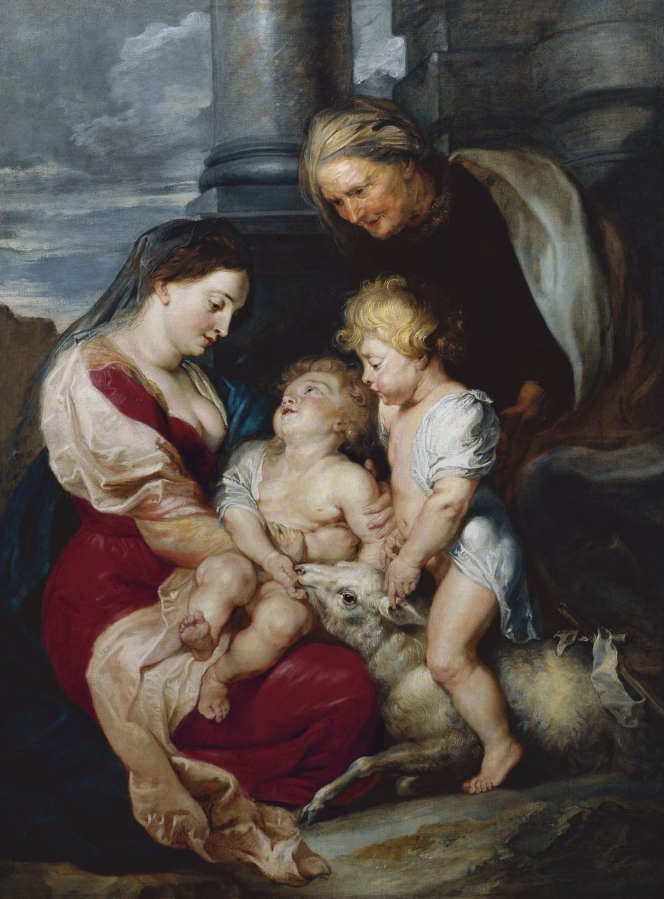 Panna a dítě se svatou Alžbětou a svatým Janem Křtitelem, 1618 od Peter Paul Rubens
