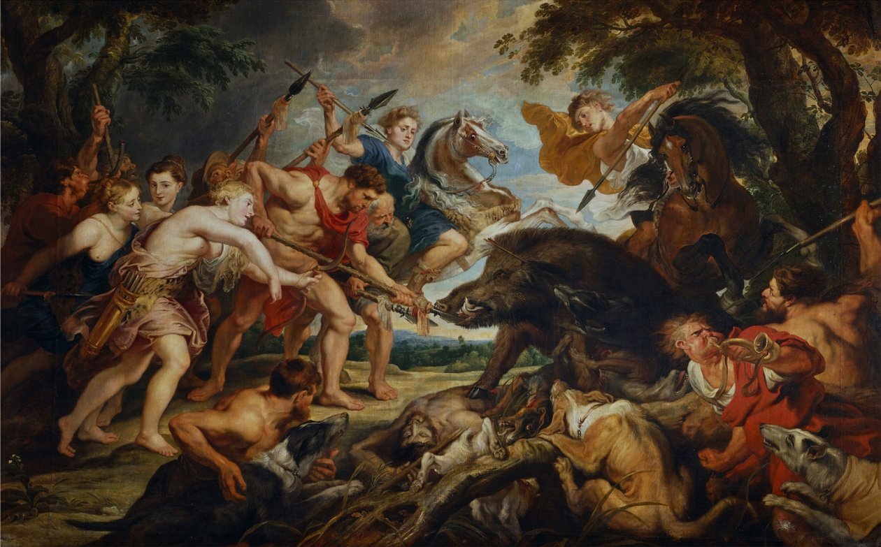 Hon na Meleagrose a Atalanta od Peter Paul Rubens
