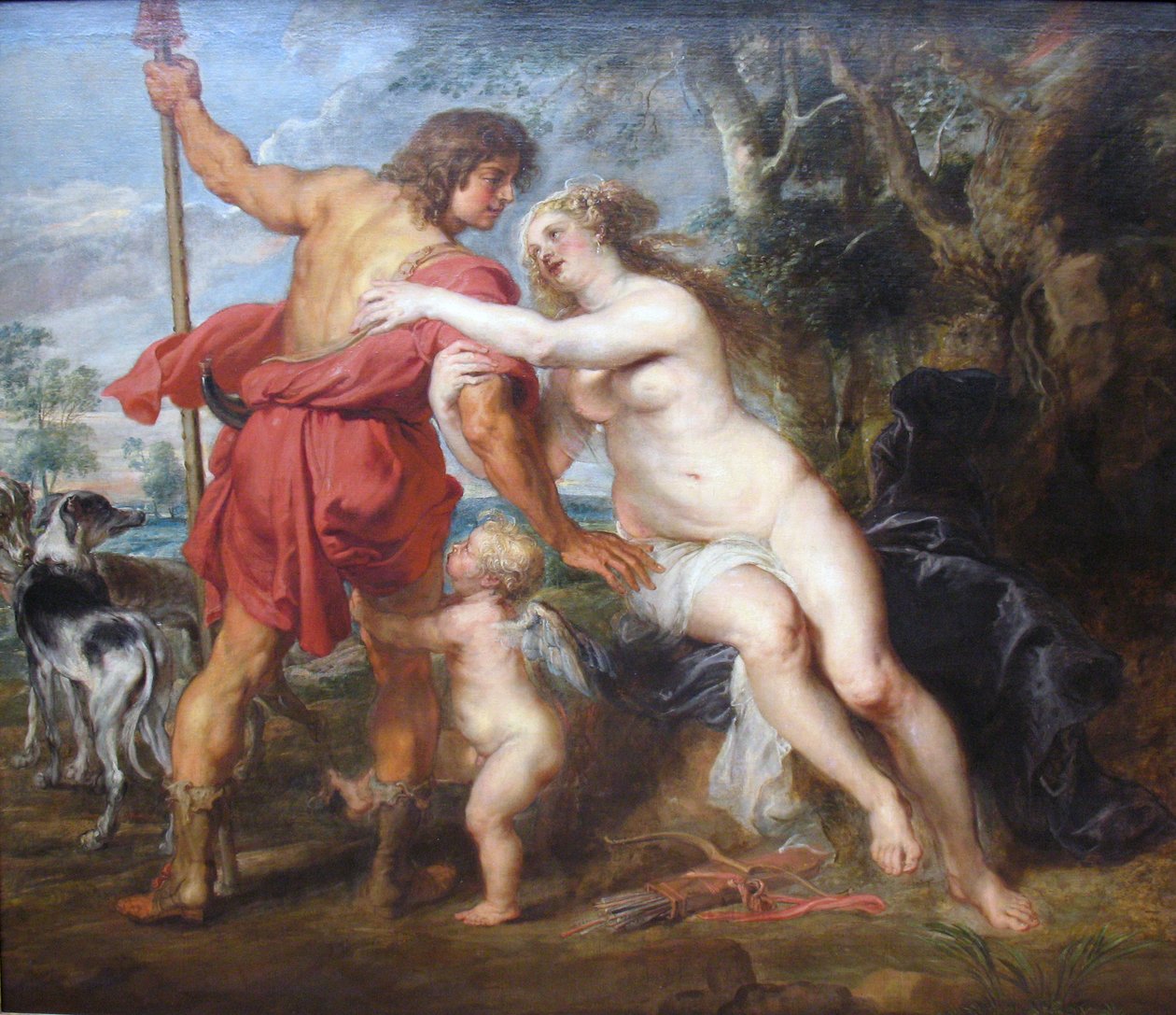 Venuše a Adonis od Peter Paul Rubens