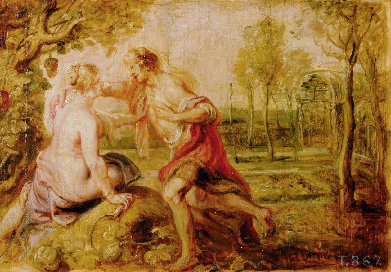 Vertumnus a Pomona od Peter Paul Rubens