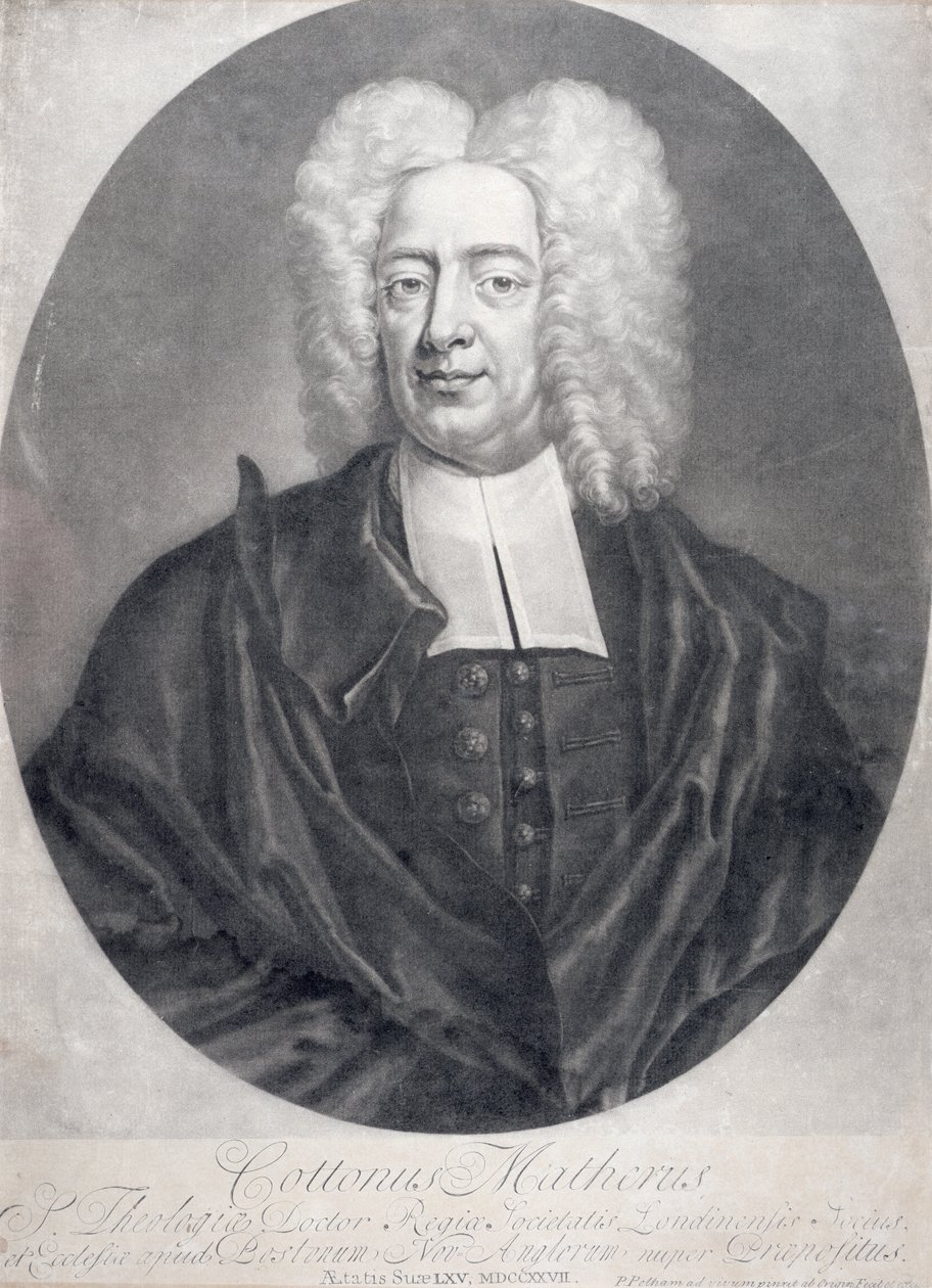 Cotton Mather (1663-1728) od Peter Pelham