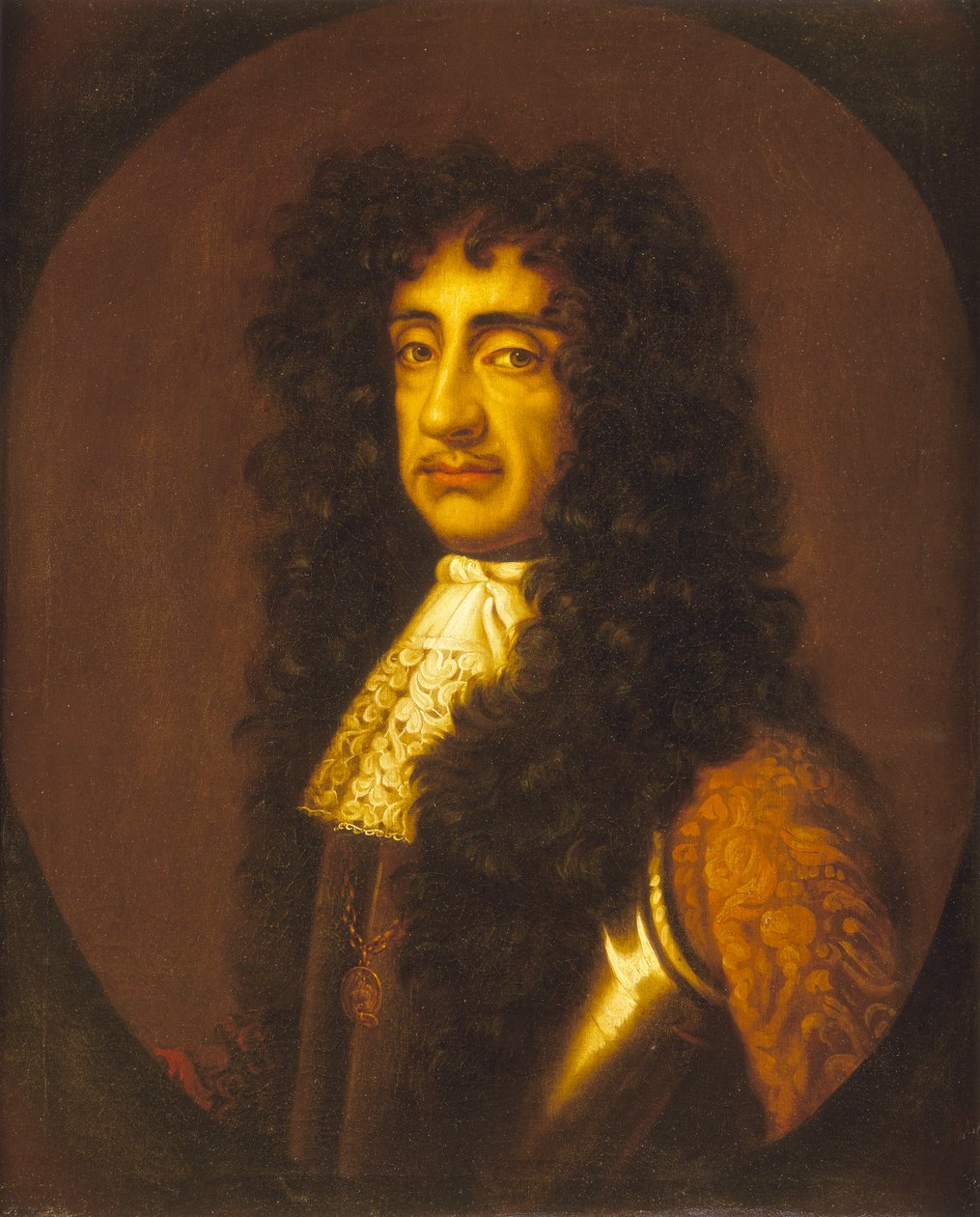 Karel II (1630-1685), asi 1675 (olejomalba) od Peter (after) Lely