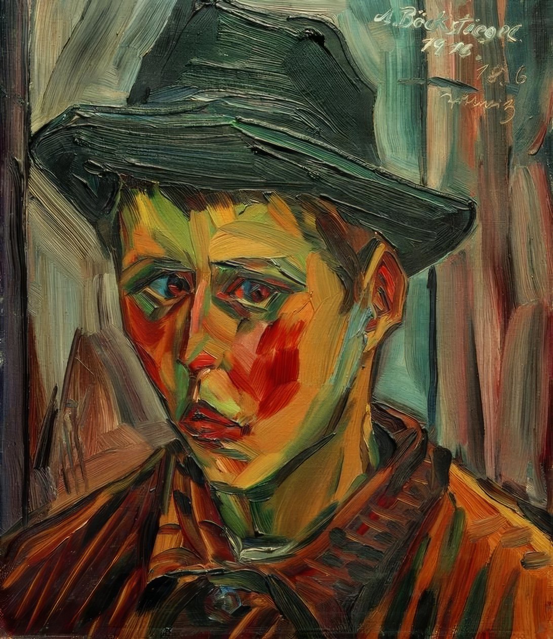 hlava chlapce od Peter August Böckstiegel