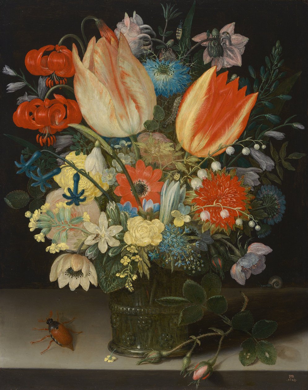 Zátiší s tulipány, 1623. od Peter Binoit