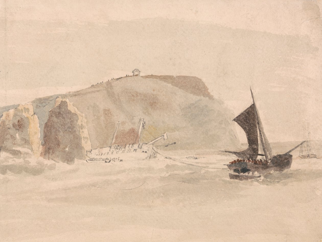 Ztroskotání z Needles, Isle of Wight od Peter DeWint