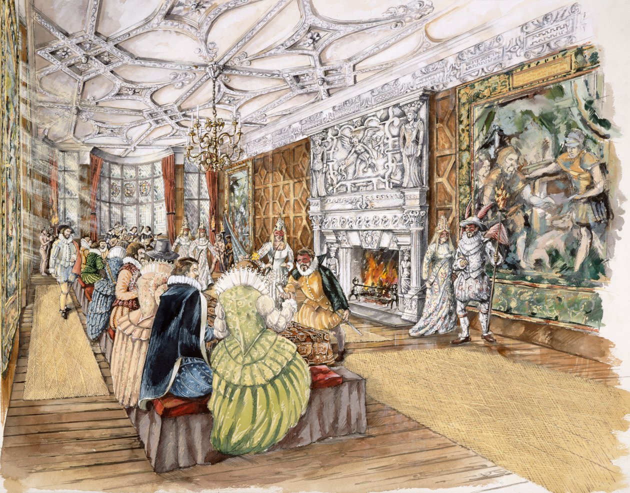 Hrad Berry Pomeroy, c1600, c1990-2010 od Peter Dunn