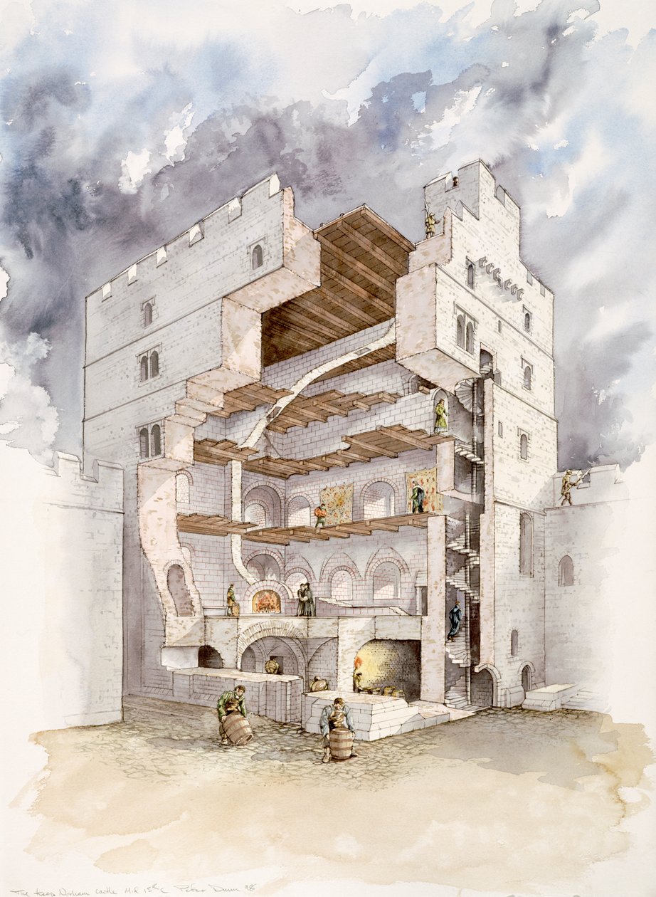 Hrad Norham, polovina 15. století, 1990-2010 od Peter Dunn