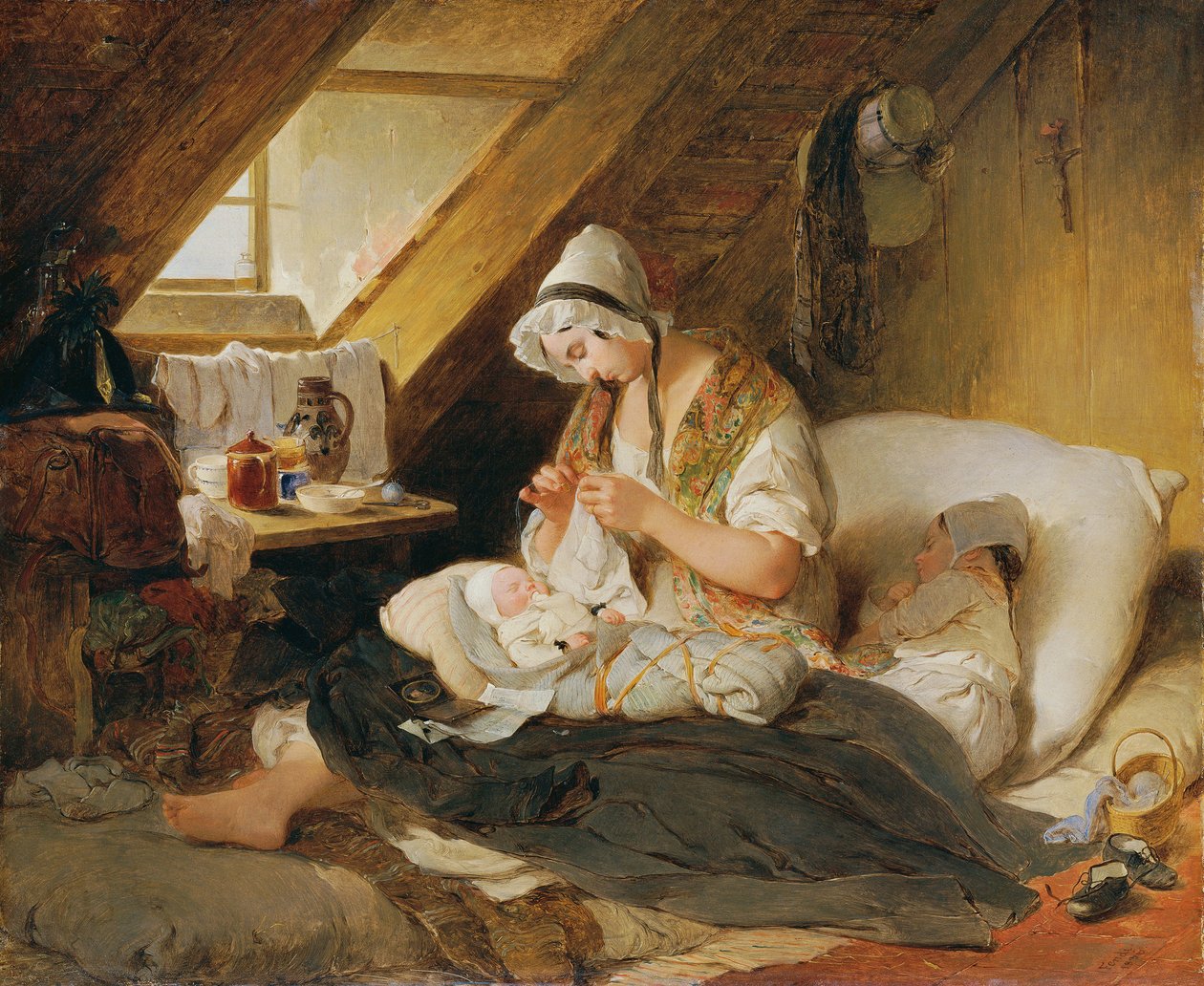 Vdova chudého důstojníka, 1836. od Peter Fendi