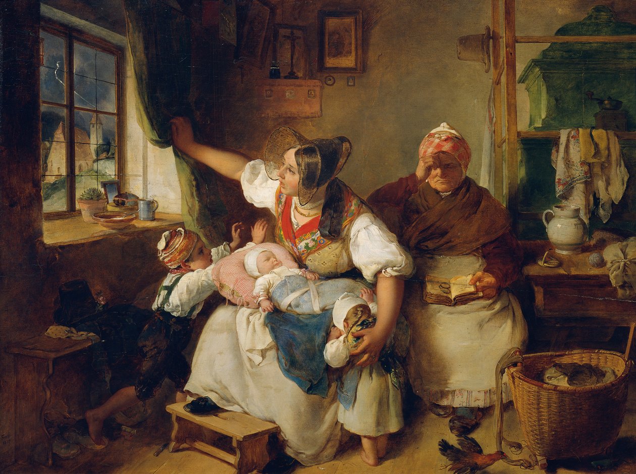 Bouře, 1837. od Peter Fendi