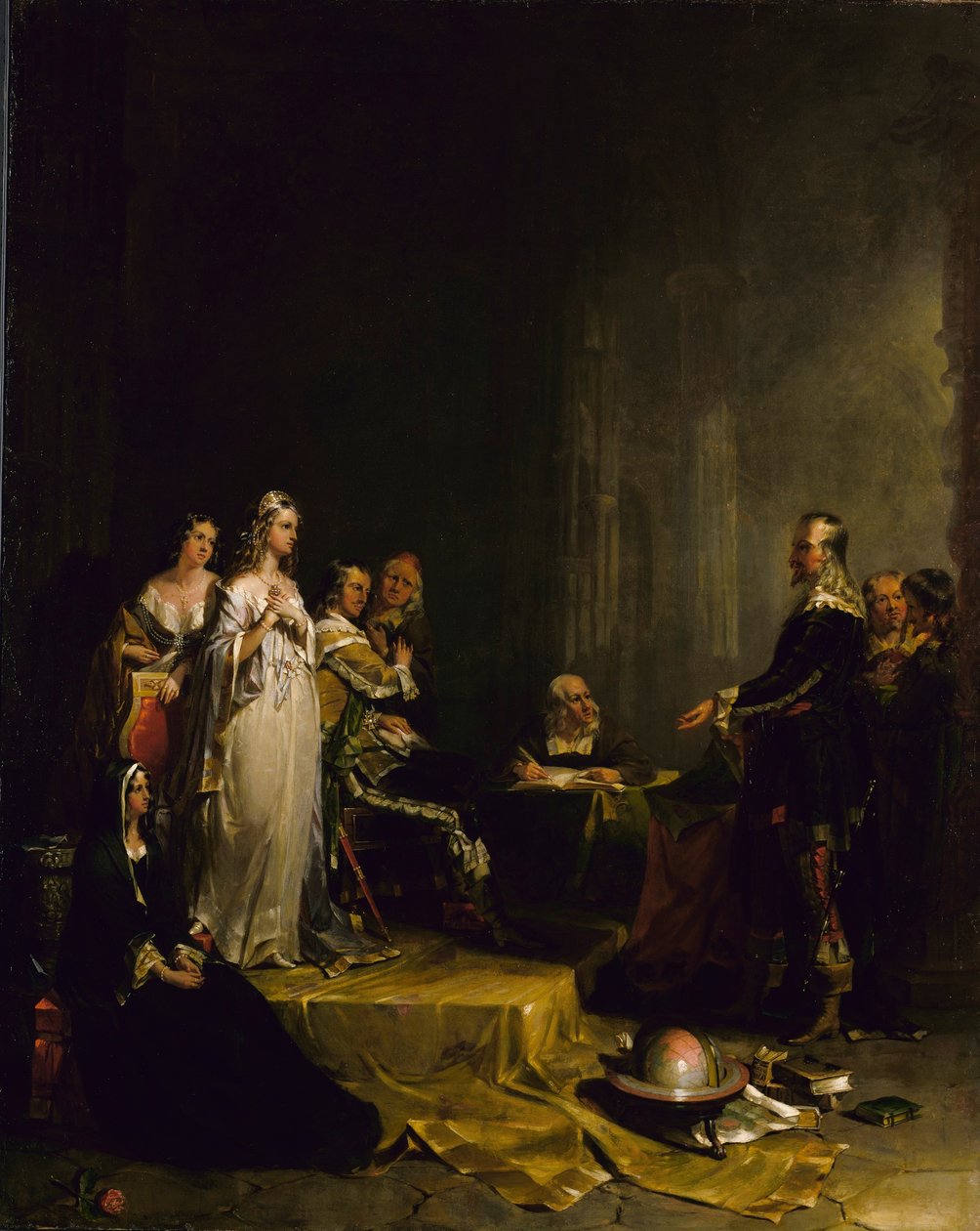 Kolumbus před královnou od Peter Frederick Rothermel