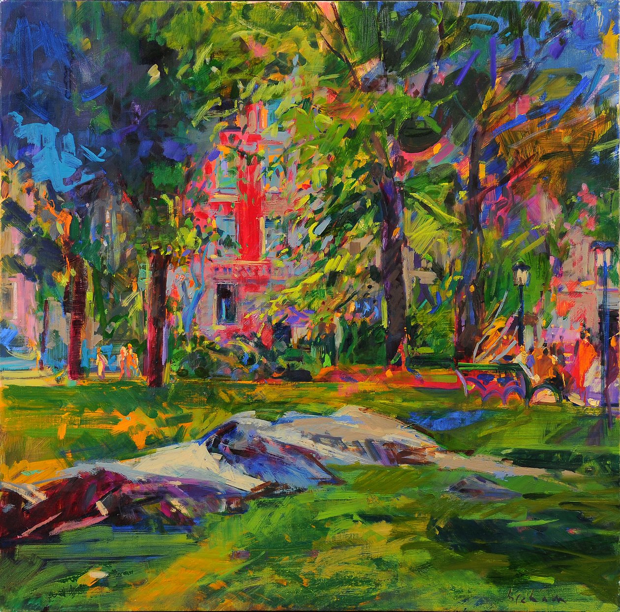 Cedar Hill, Central Park od Peter Graham (Contemporary)