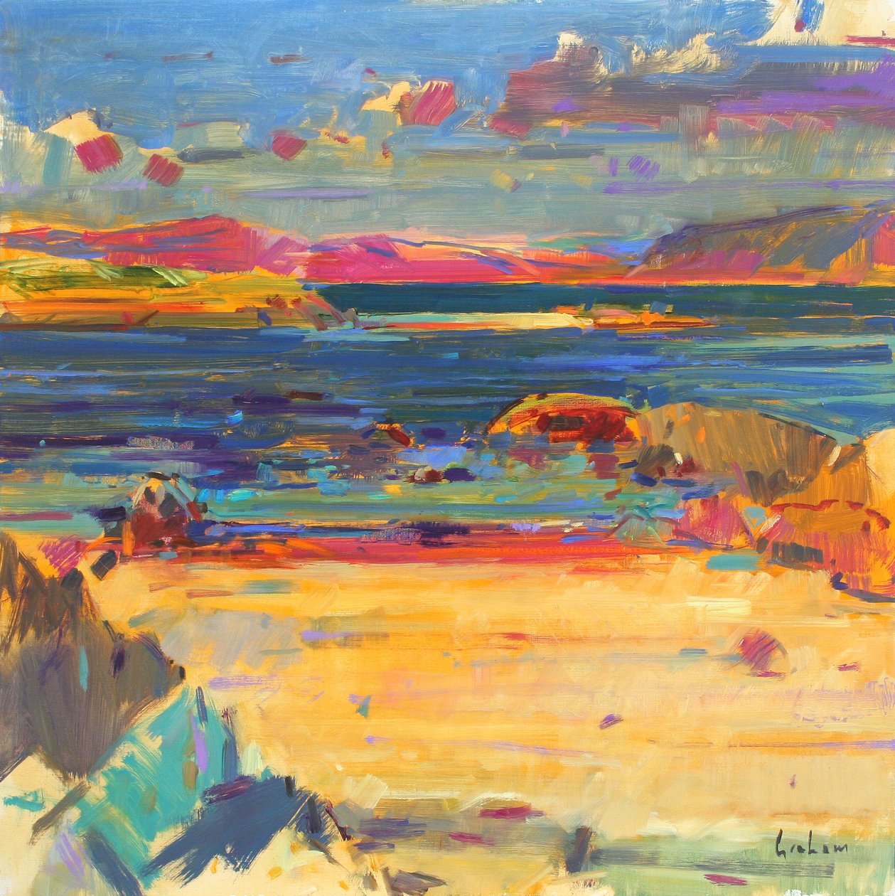 Iona to Mull, 2012 od Peter Graham (Contemporary)