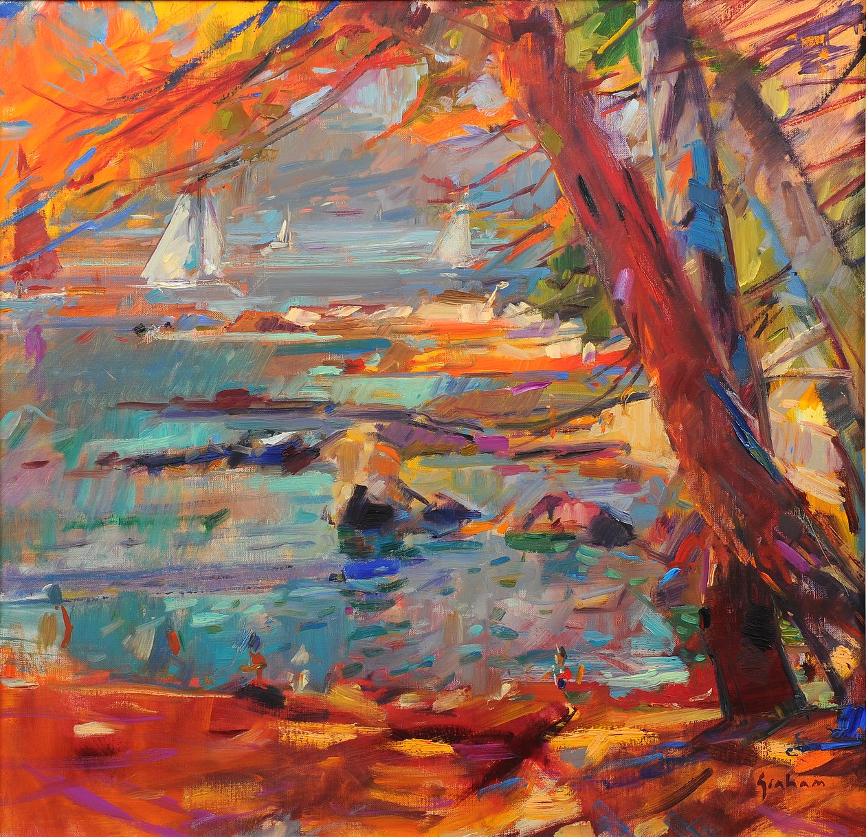 Les Iles de Lerins od Peter Graham (Contemporary)