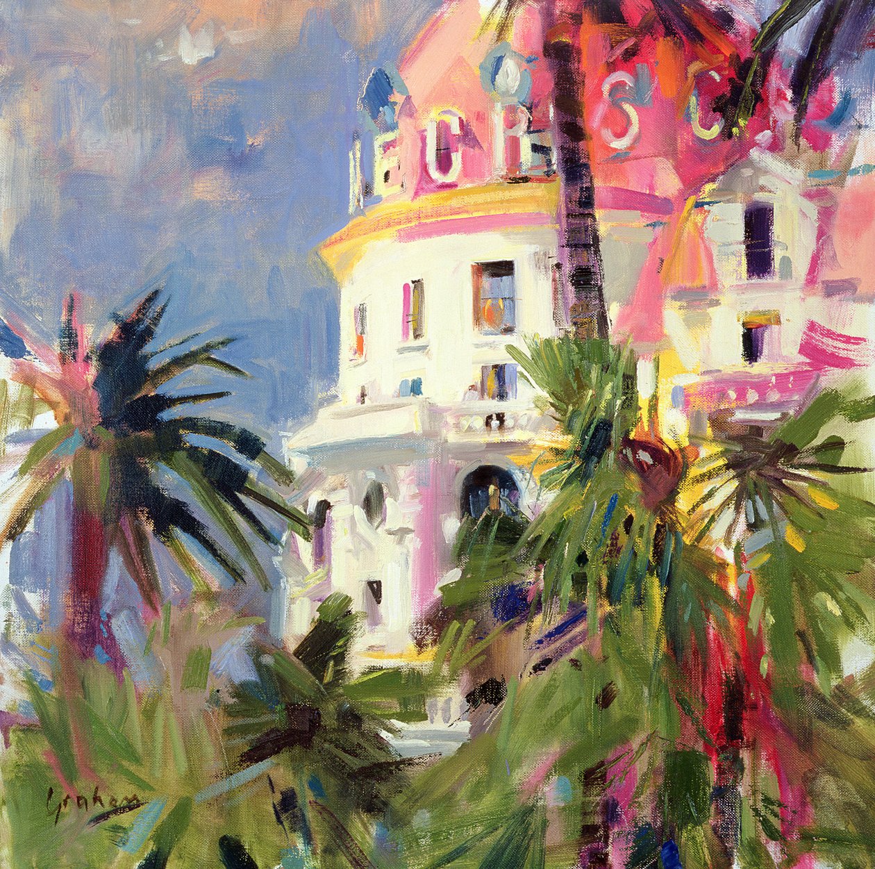 Balkon Riviera, 2002 od Peter Graham (Contemporary)