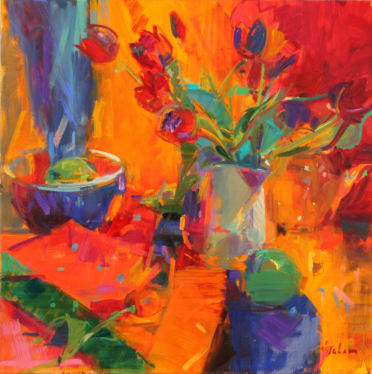 Tulipány, 2012 od Peter Graham (Contemporary)