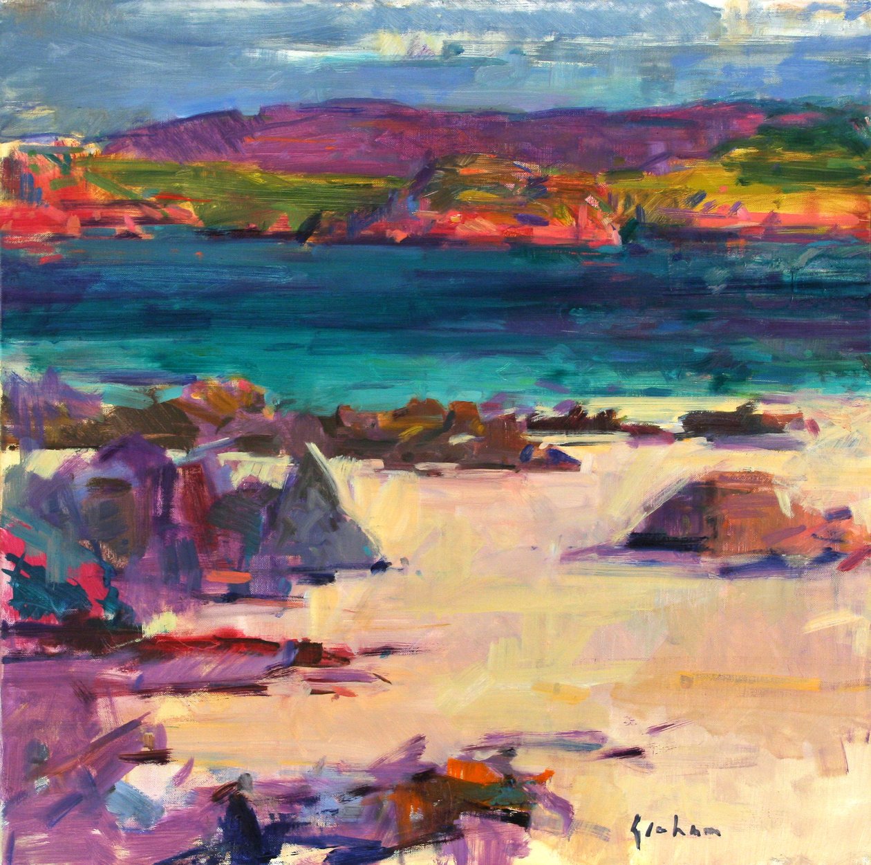 White Sands, Iona, 2011 od Peter Graham (Contemporary)