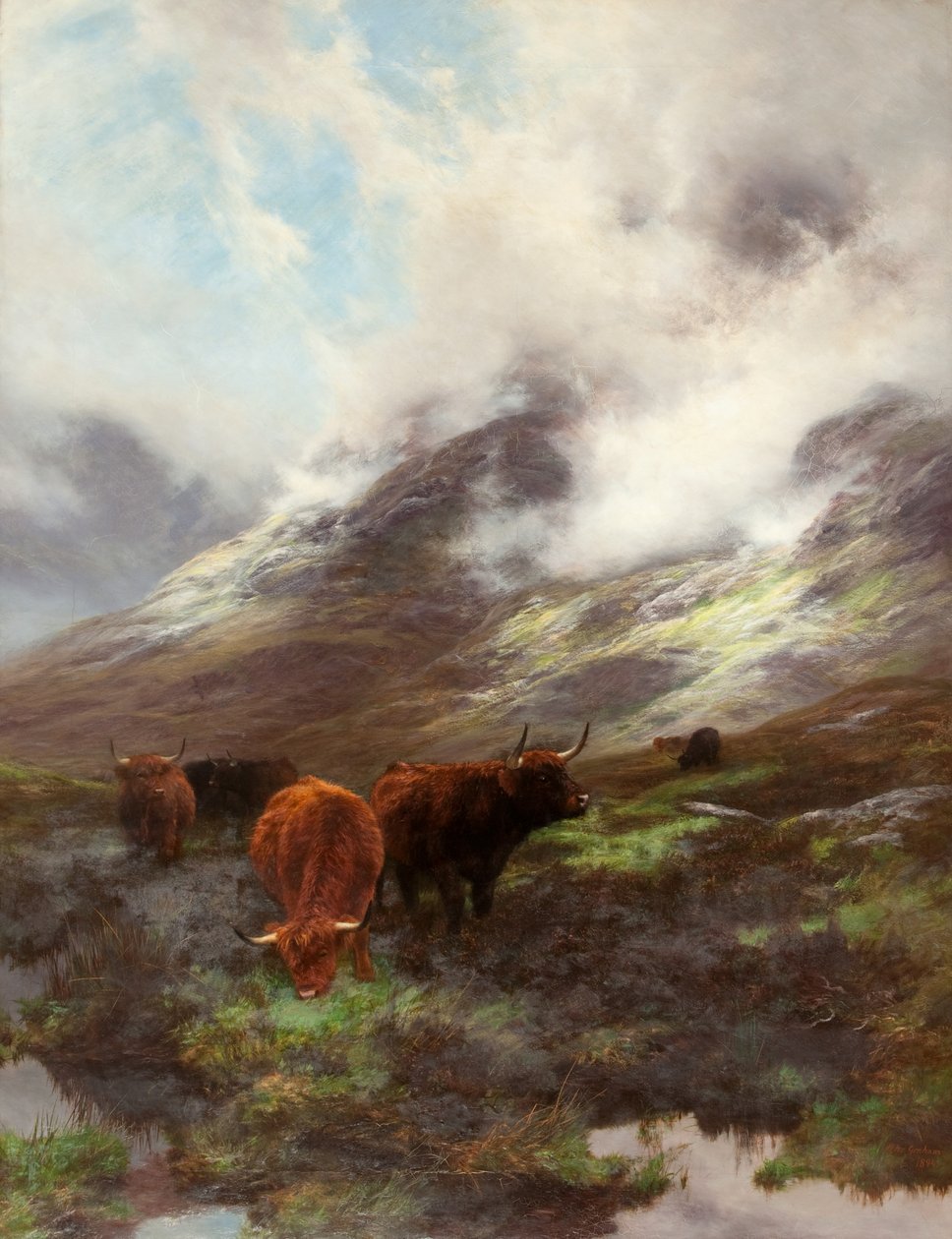 The Head of the Glen, 1894 od Peter Graham