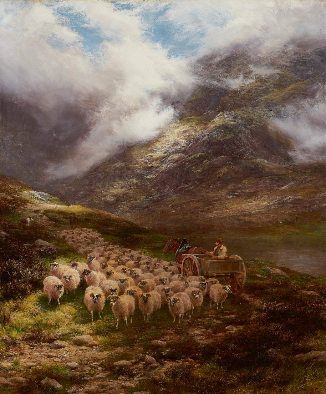 To Valley Pasttures (olej na plátně) od Peter Graham