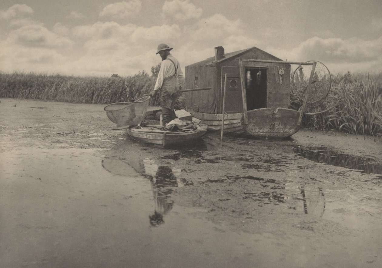 Dům lovce úhořů, 1886. od Peter Henry Emerson