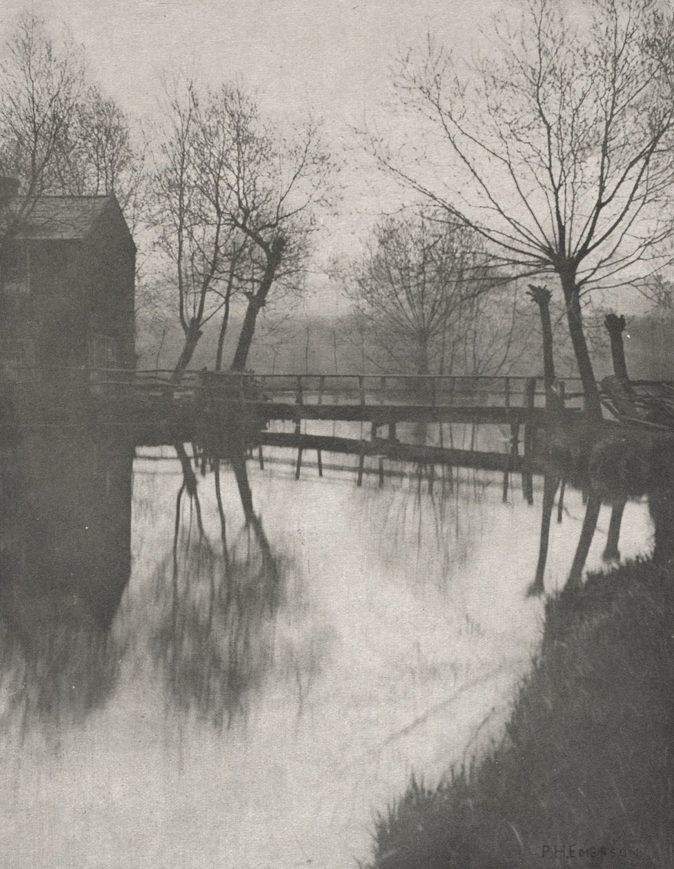 Lávka u Chingfordu od Peter Henry Emerson
