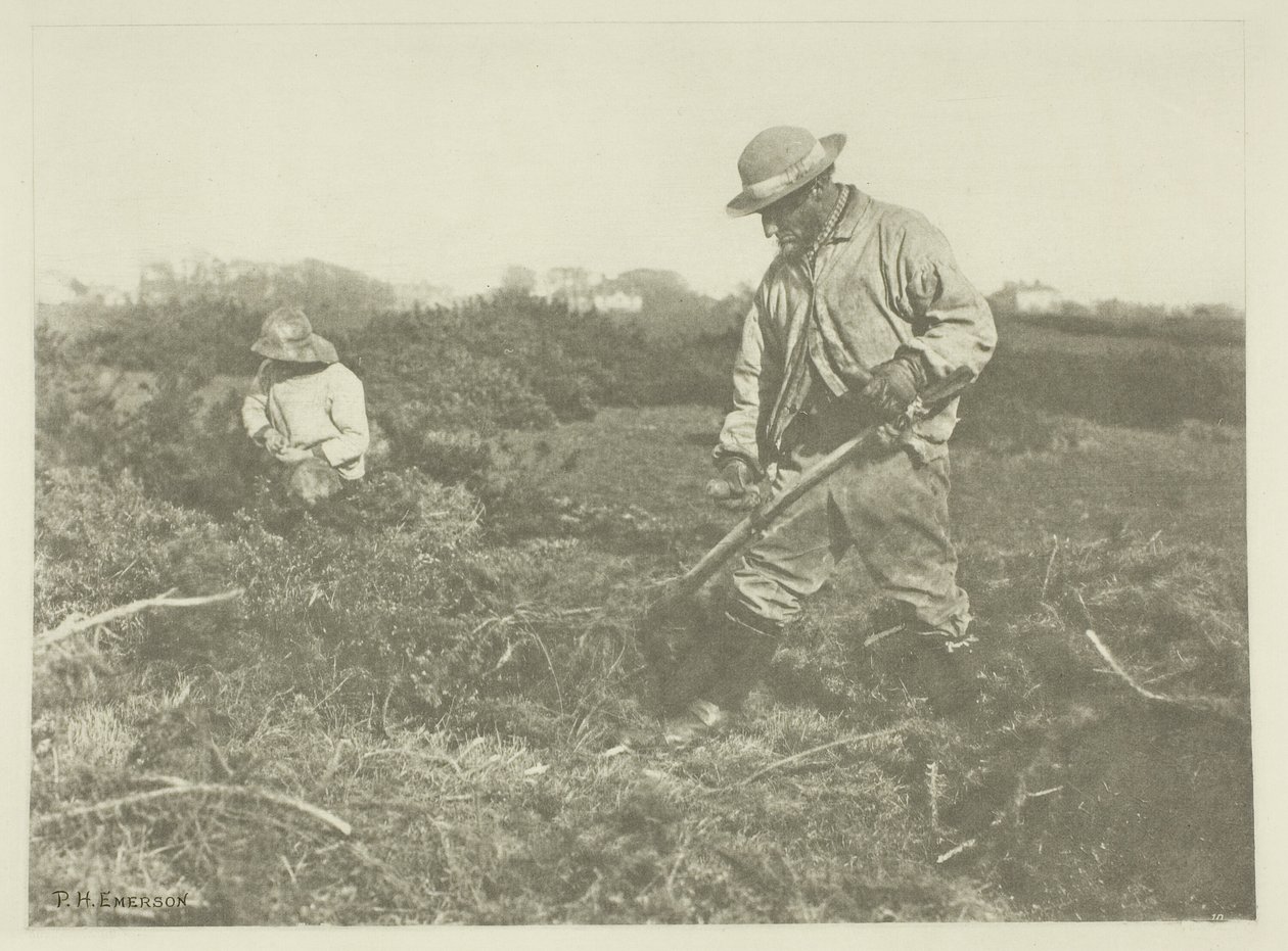 Furze-Cutting na Suffolk Common od Peter Henry Emerson