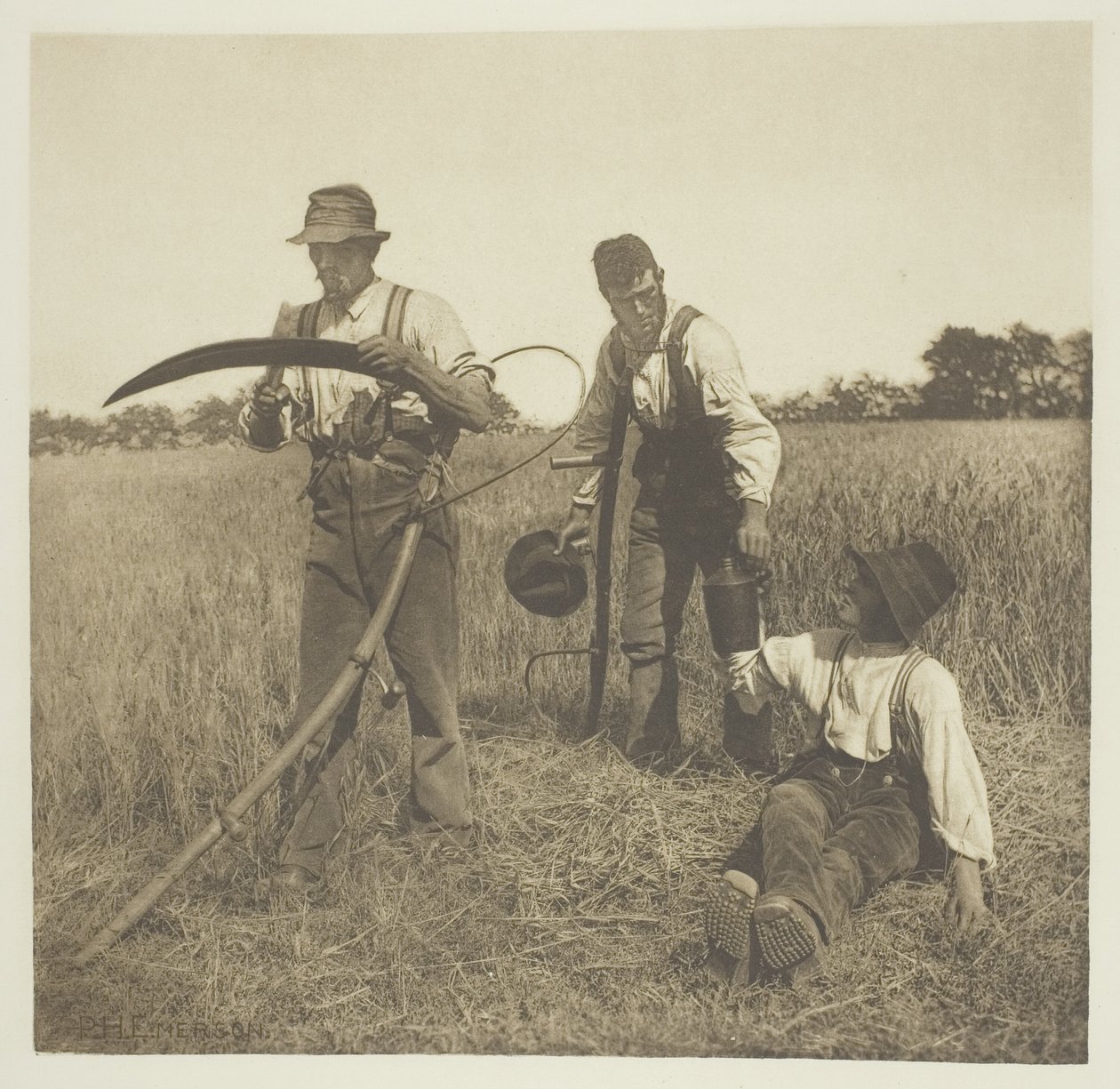 V ječmenné sklizni (Suffolk) od Peter Henry Emerson