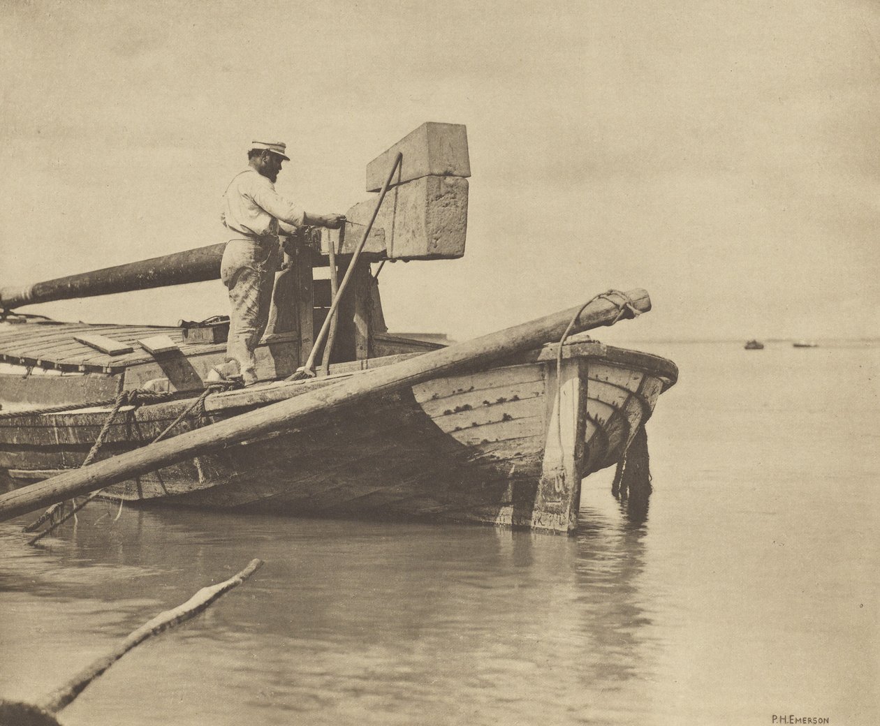 [Oprava lodi Wherry] od Peter Henry Emerson