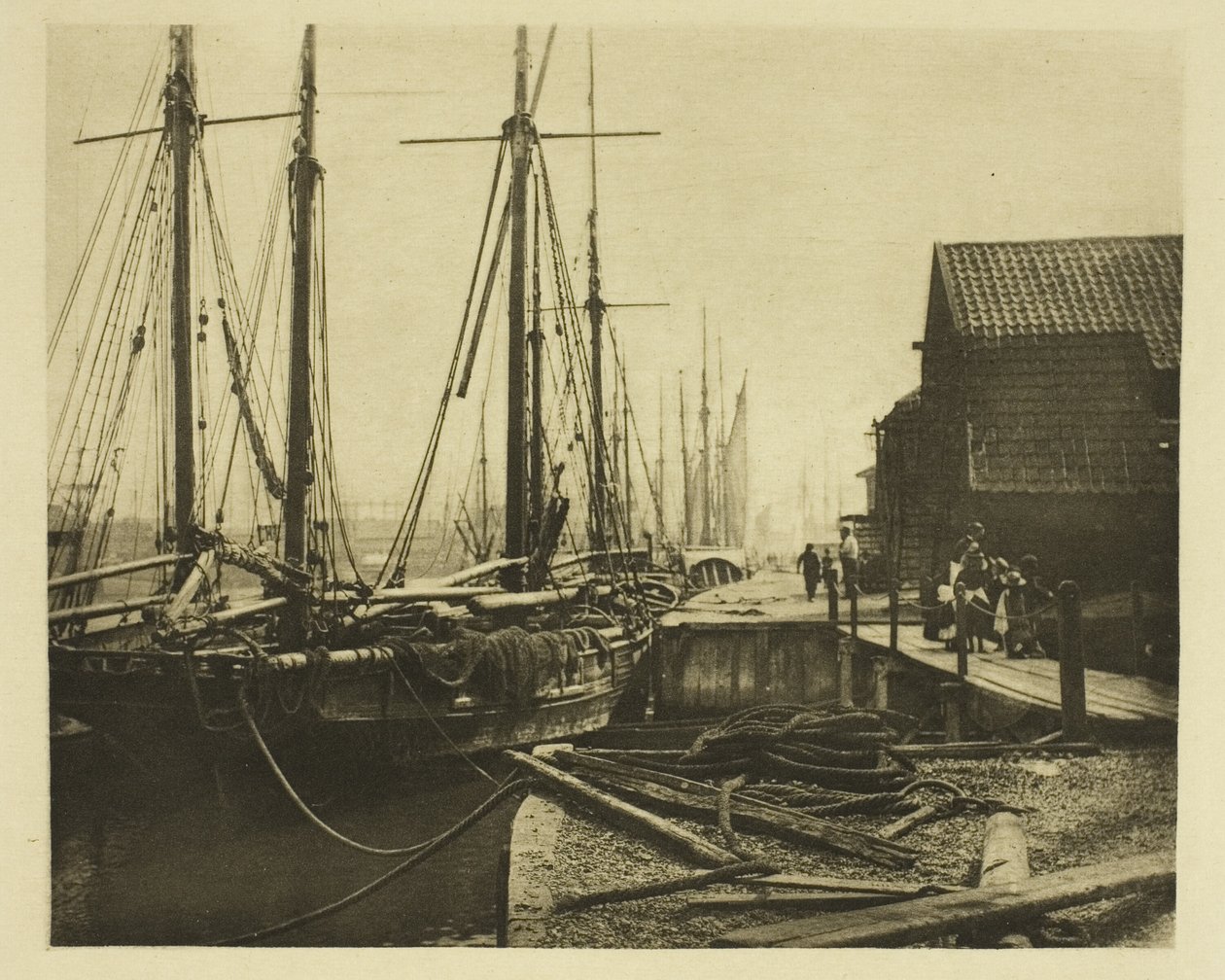 The Quays v době večeře od Peter Henry Emerson