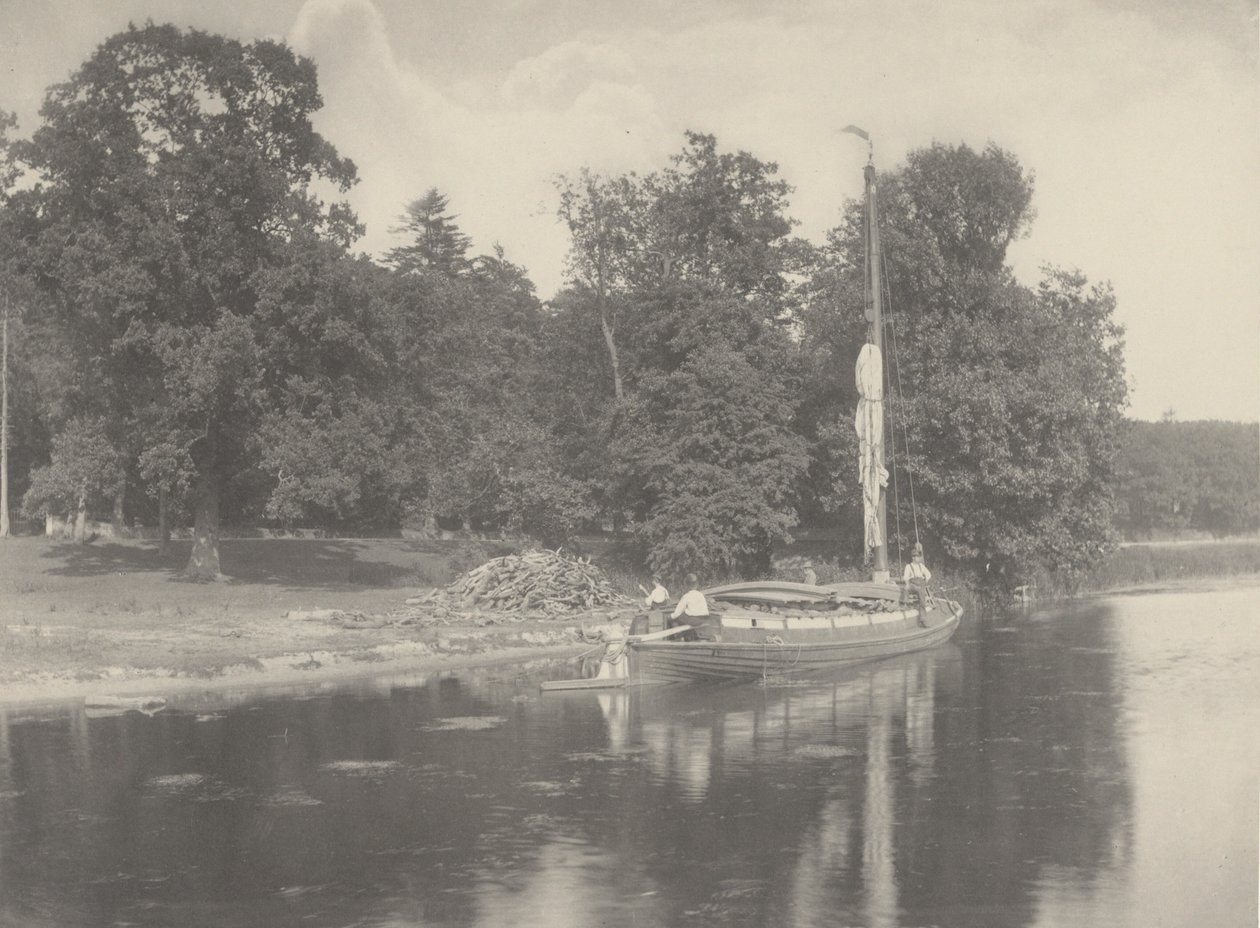 Řeka Bure v Coltishallu, 1886 (foto) od Peter Henry Emerson