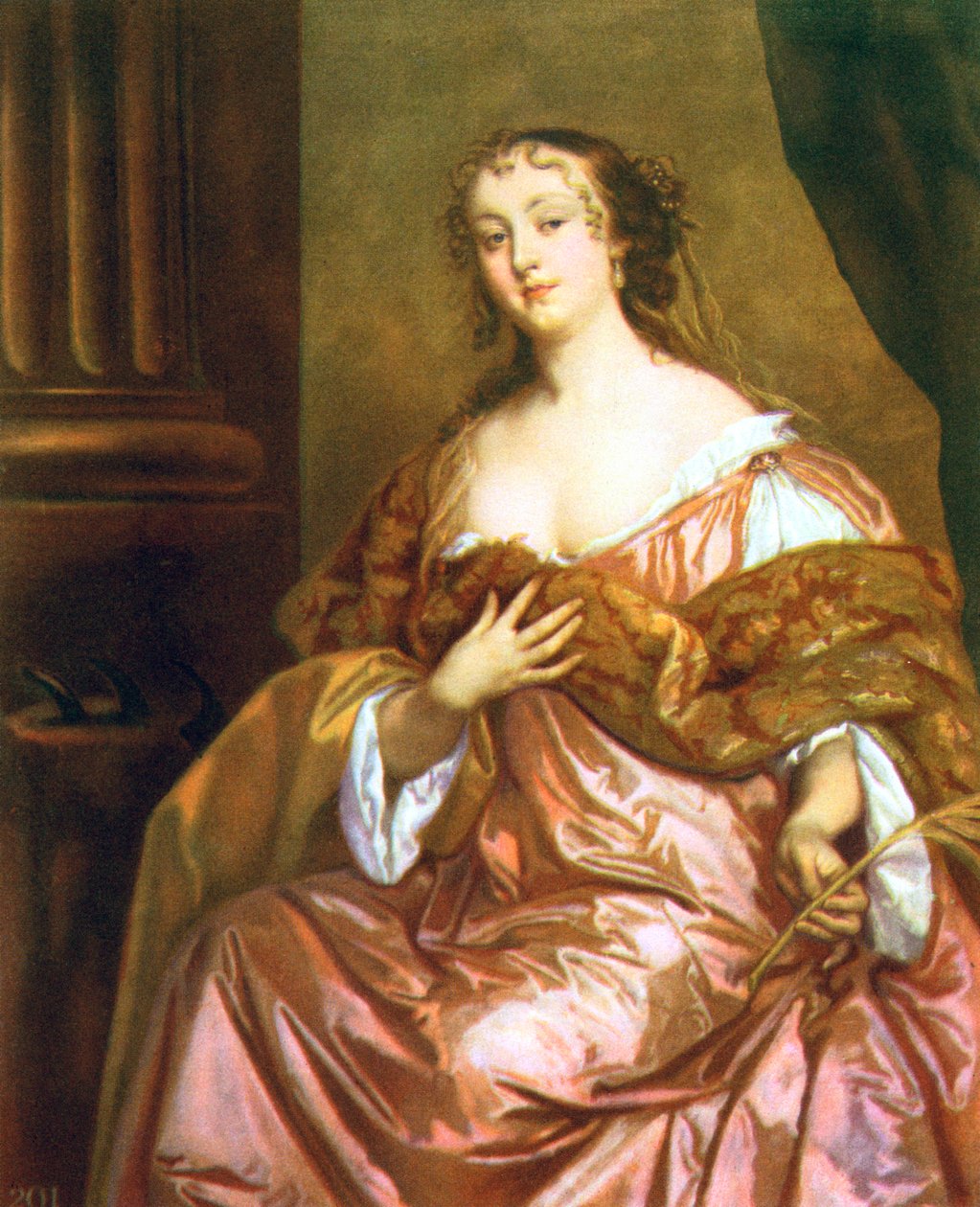 Elizabeth Hamilton, hraběnka z Gramont, c1660s. od Peter Lely