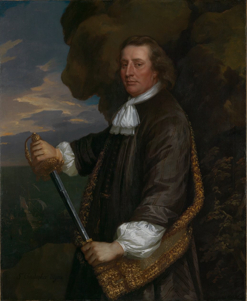 Vlajkaři z Lowestoftu: Viceadmirál sir Christopher Myngs od Peter Lely