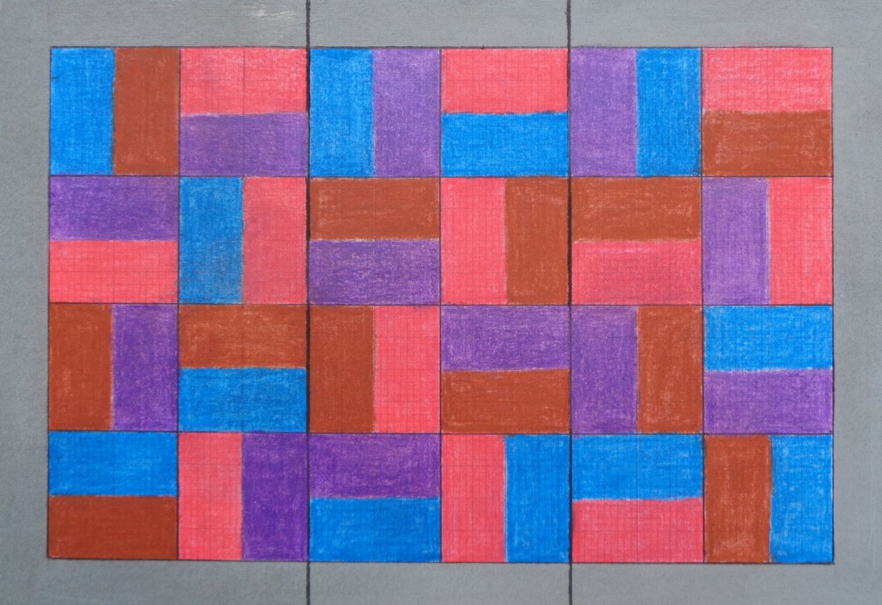 DLAŽDOVÝ TRIPTYCH. 20-20 od Peter McClure