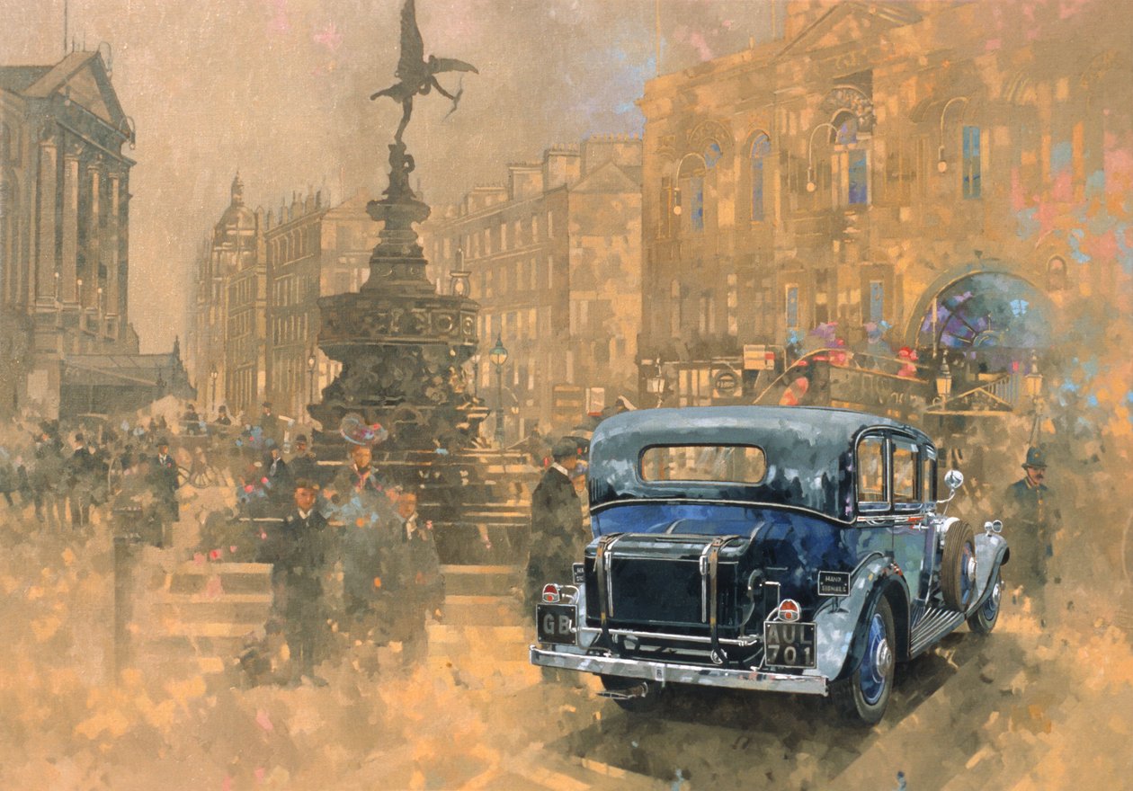 Fantom na Piccadilly (olej na plátně) od Peter Miller