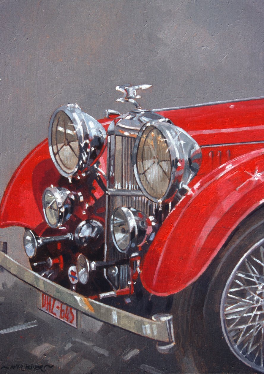 Red Sp.25 Alvis (olej na plátně) od Peter Miller