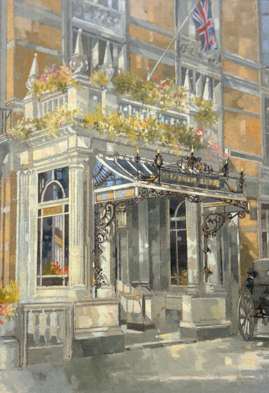The Connaught Hotel, Londýn (olej na plátně) od Peter Miller