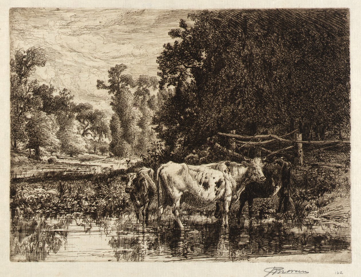 (Na řece Neshaminy) od Peter Moran