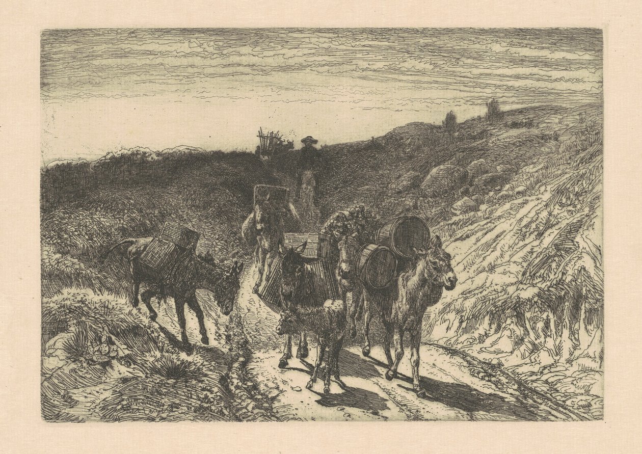 Burrow Train, Nové Mexiko od Peter Moran