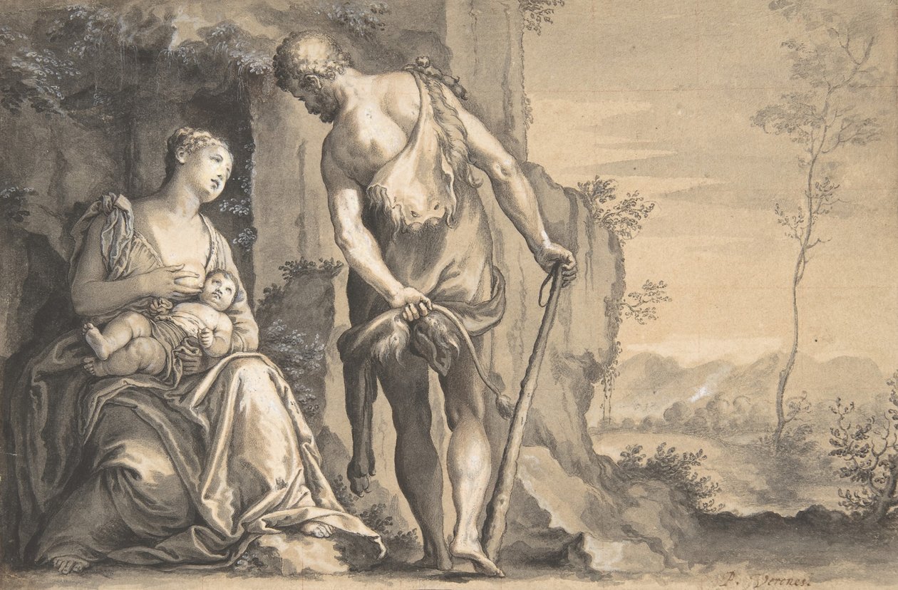 Kainova rodina, ca. 1638-47. od Peter Oliver
