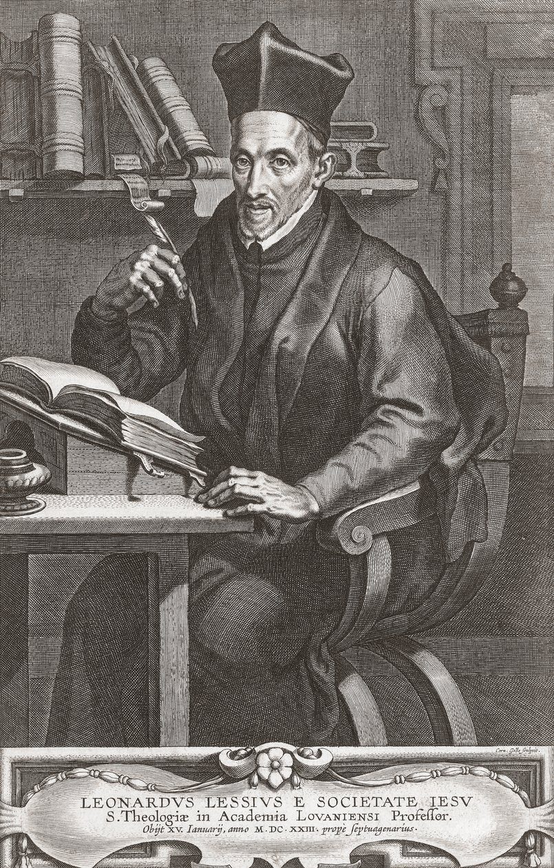 Leonardus Lessius, portrét. od Peter Paul (after) Rubens