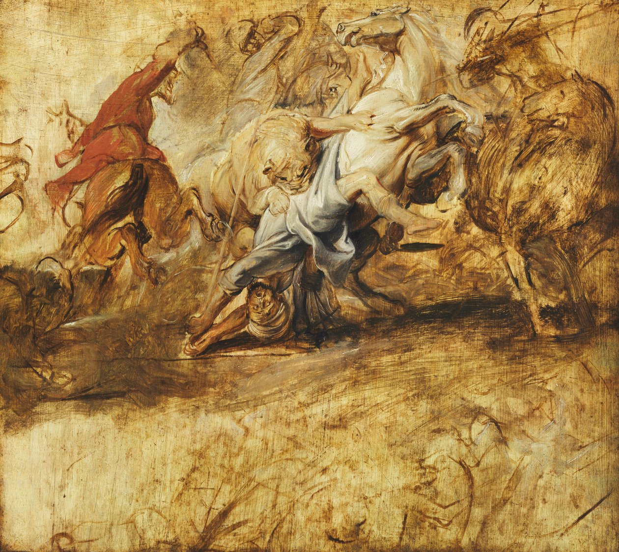 Lov na lva, od Peter Paul Rubens