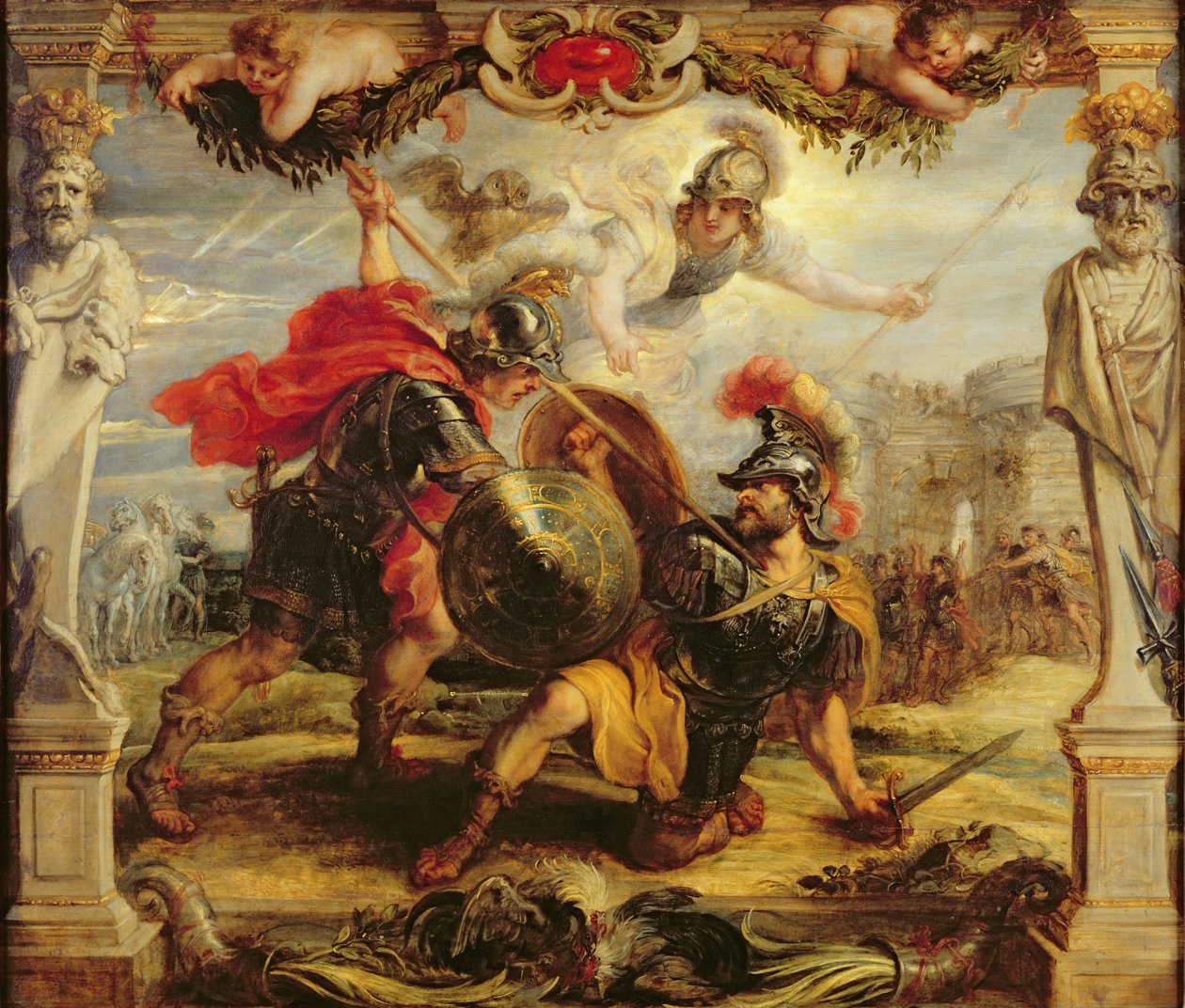 Achilles porazil Hektora, 1630-32 od Peter Paul Rubens