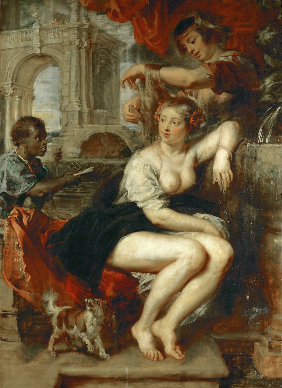 Bathsheba at Her Bath, c. 1635. od Peter Paul Rubens