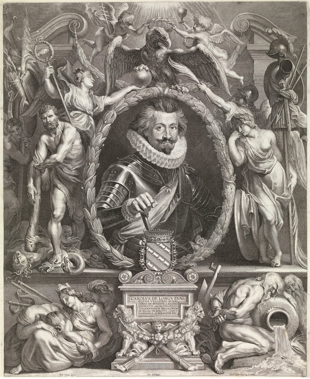 Charles Bonaventure de Longueval (rytina) od Peter Paul Rubens
