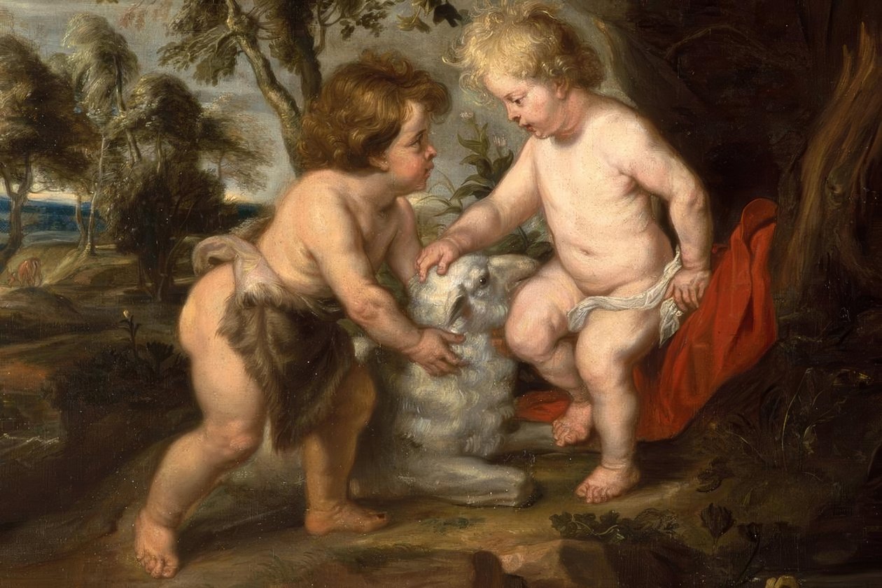 Malý Ježíš s chlapcem Janem od Peter Paul Rubens