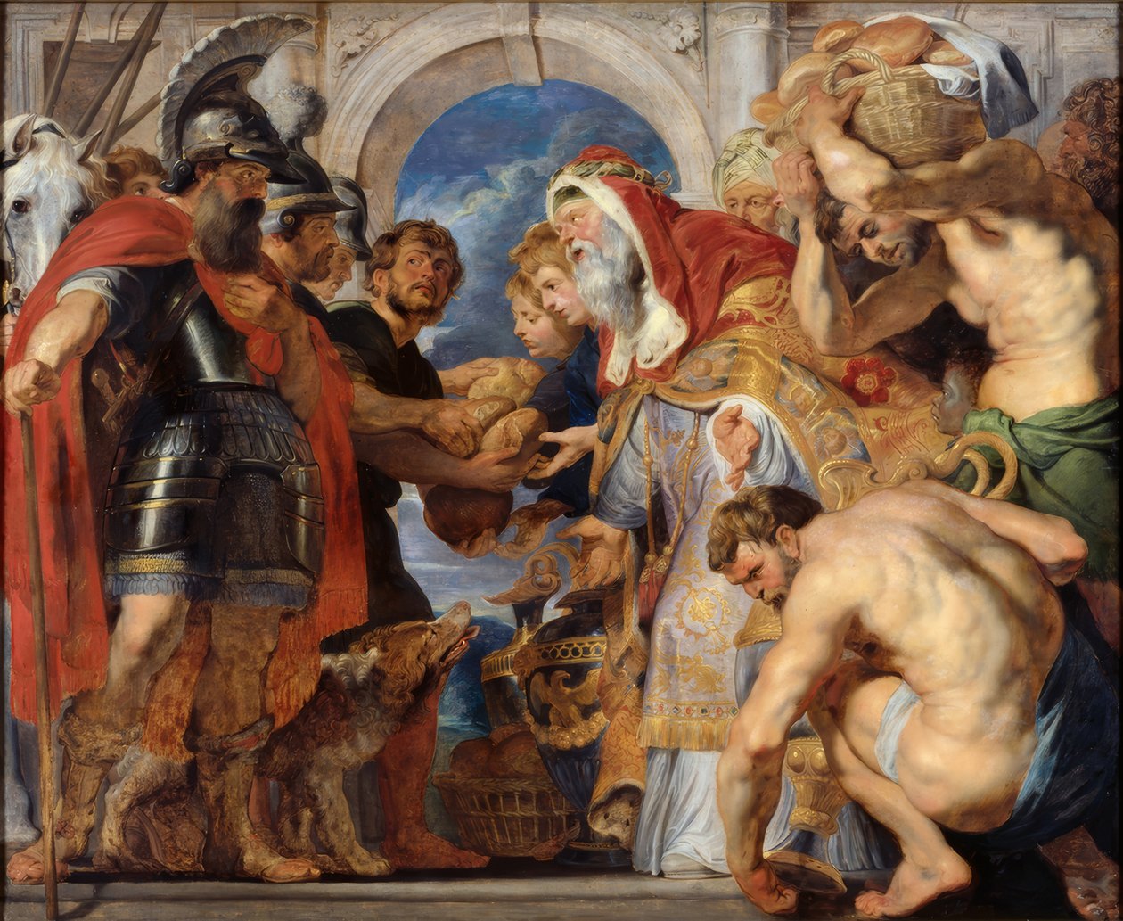 Setkání Abrahama a Melchisedecha od Peter Paul Rubens