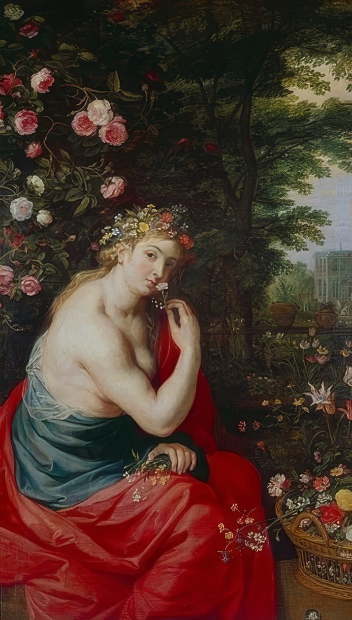 Bohyně Flora. Kolem roku 1625 od Peter Paul Rubens