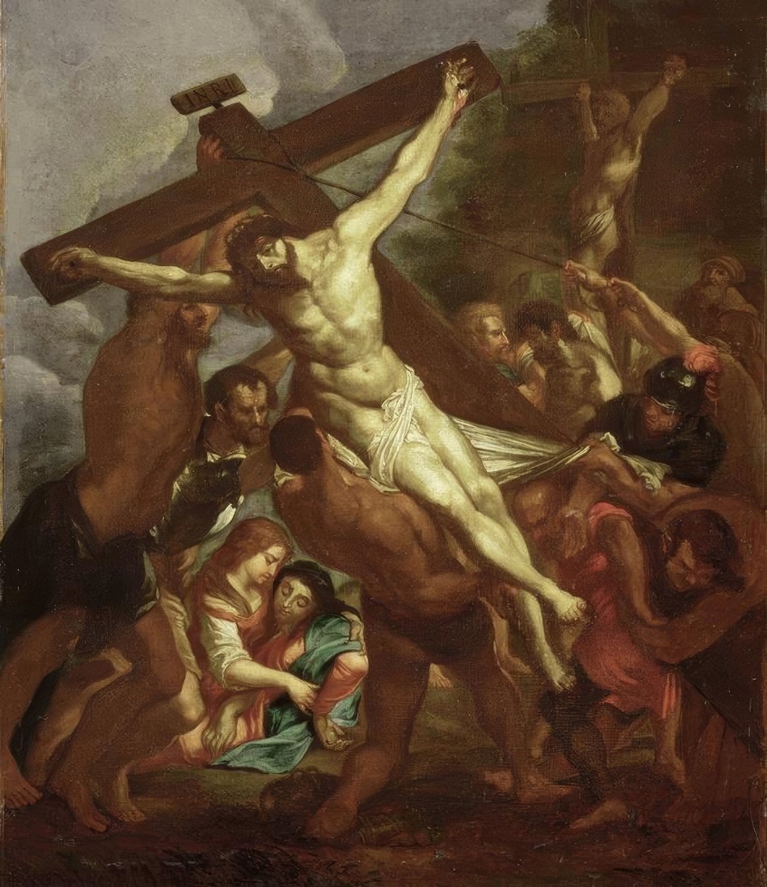 Vztyčení kříže od Peter Paul Rubens